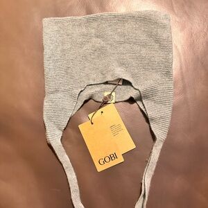 Cashmere Light Green Grayish Women's Cashmere hat